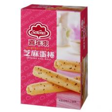 (整箱販售)  蛋捲經濟盒192g-芝麻